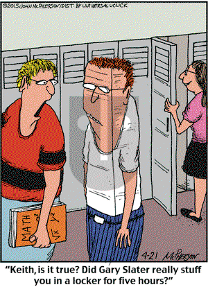 Close to Home on Tuesday April 21, 2015 Comic Strip