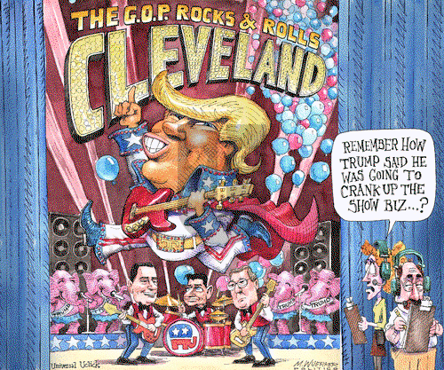 Matt Wuerker on Monday July 18, 2016 Comic Strip