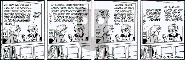 Doonesbury on Friday November 14, 1980 Comic Strip