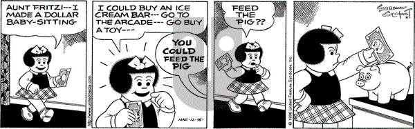 Nancy on Tuesday March 12, 1996 Comic Strip