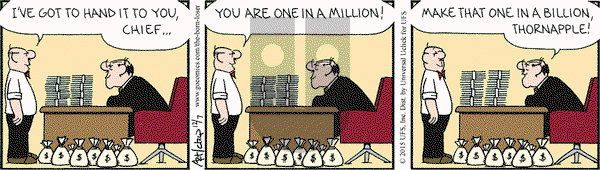 The Born Loser on Monday December 7, 2015 Comic Strip