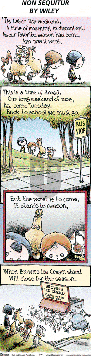 Non Sequitur on Sunday September 4, 2005 Comic Strip