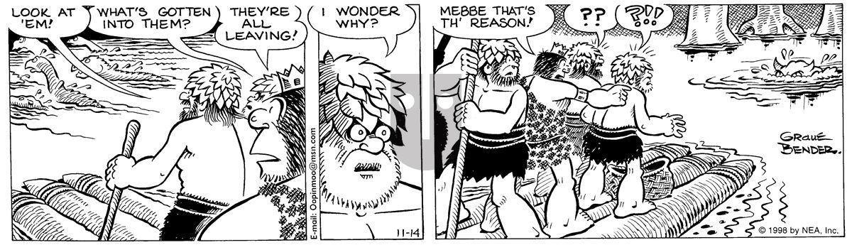 Alley Oop - Saturday November 14, 1998 Comic Strip