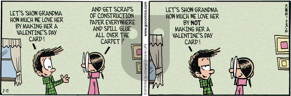 Grand Avenue on Thursday February 11, 2016 Comic Strip