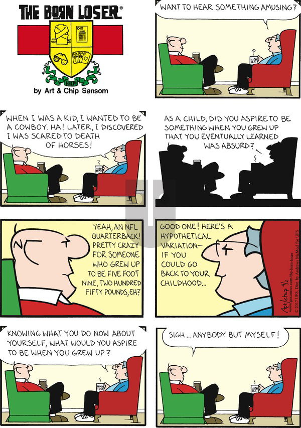 The Born Loser - Sunday April 2, 2017 Comic Strip