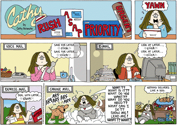 Cathy Classics - Sunday August 21, 2011 Comic Strip