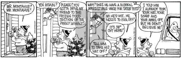 Monty on Friday January 6, 2006 Comic Strip