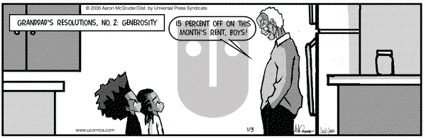 The Boondocks on Tuesday January 3, 2006 Comic Strip
