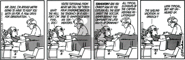 Doonesbury on Saturday January 31, 1981 Comic Strip