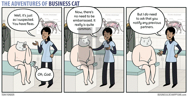 The Adventures of Business Cat on Monday August 24, 2015 Comic Strip