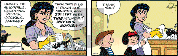 Nancy on Tuesday November 29, 2016 Comic Strip