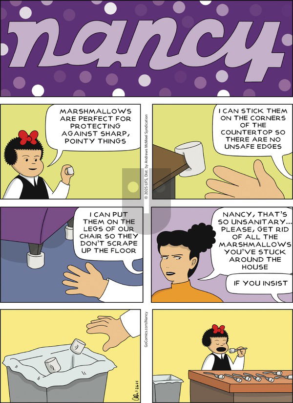 Nancy - Sunday January 26, 2025 Comic Strip