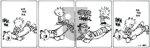 Calvin and Hobbes - Tuesday August 20, 2024 Comic Strip
