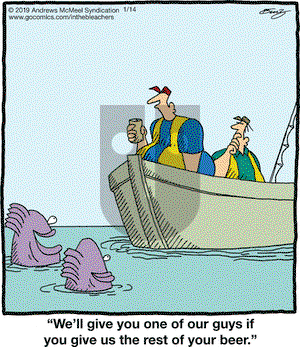 In the Bleachers on Monday January 14, 2019 Comic Strip