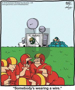 In the Bleachers on Thursday February 8, 2018 Comic Strip