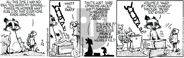 Over the Hedge on Thursday April 28, 2005 Comic Strip