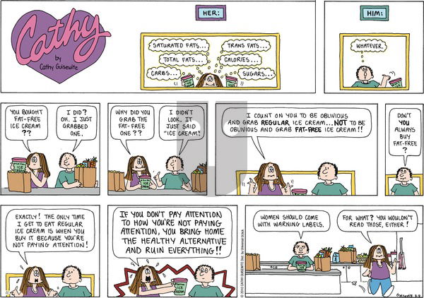 Cathy Classics on Sunday August 8, 2010 Comic Strip