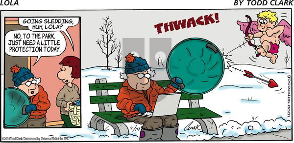 Lola on Sunday February 14, 2016 Comic Strip