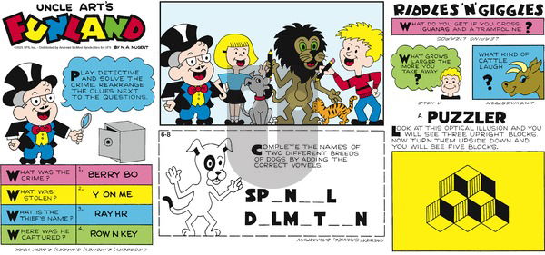 Uncle Art's Funland on Sunday June 8, 2025 Comic Strip