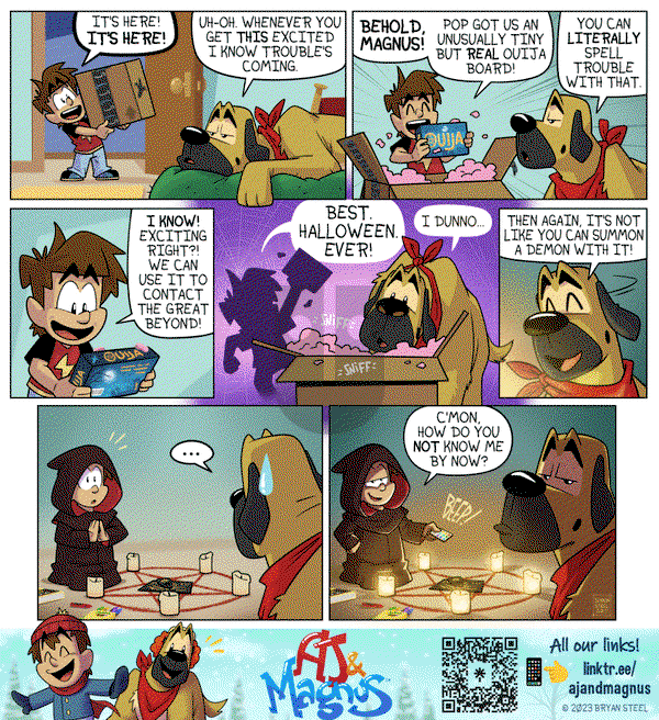 AJ and Magnus on Monday October 30, 2023 Comic Strip
