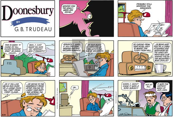 Doonesbury on Sunday August 29, 1999 Comic Strip