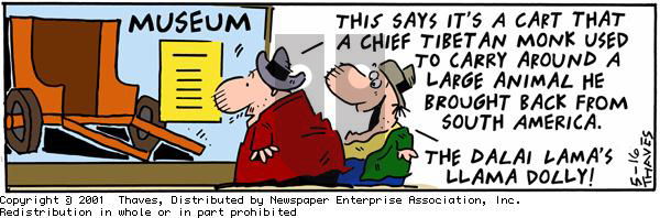 Frank and Ernest on Wednesday May 16, 2001 Comic Strip