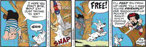 Nancy on Wednesday July 3, 2013 Comic Strip