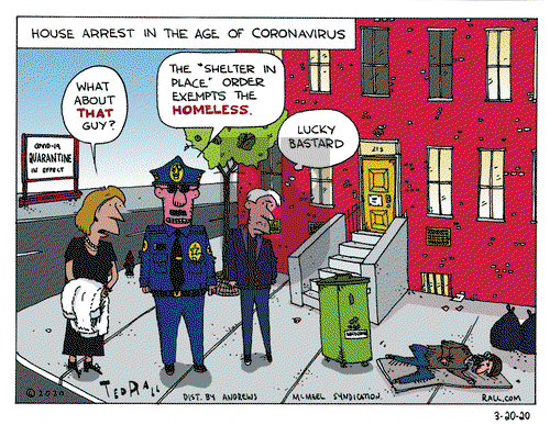 Ted Rall on Friday March 20, 2020 Comic Strip