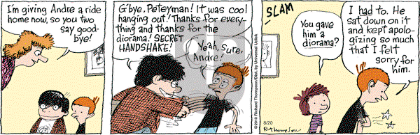 Cul de Sac on Thursday August 20, 2015 Comic Strip