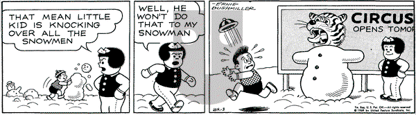 Nancy on Friday January 3, 1969 Comic Strip