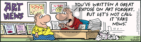 Frank and Ernest on Tuesday November 27, 2018 Comic Strip