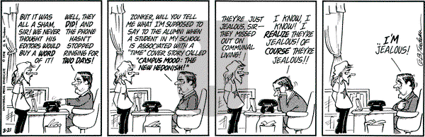 Doonesbury on Thursday March 21, 1974 Comic Strip