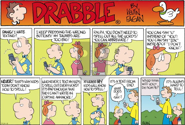 Drabble on Sunday March 24, 2013 Comic Strip