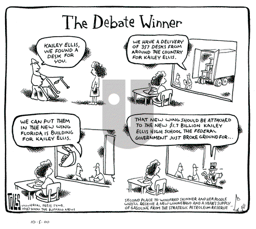 Tom Toles on Thursday October 5, 2000 Comic Strip