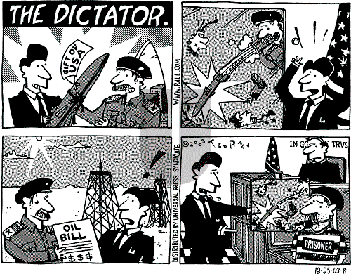 Ted Rall on Saturday December 27, 2003 Comic Strip