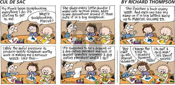 Cul de Sac on Sunday November 11, 2018 Comic Strip