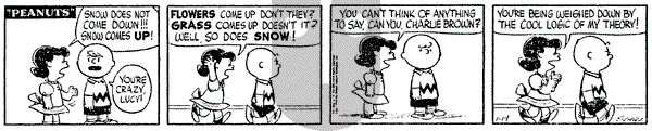 Peanuts on Wednesday January 19, 1955 Comic Strip