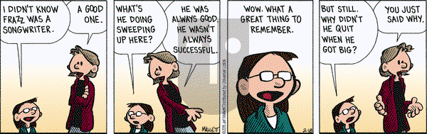 Frazz on Wednesday February 18, 2015 Comic Strip