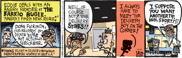 La Cucaracha on Monday October 24, 2005 Comic Strip