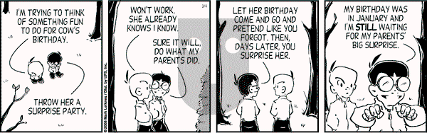 Cow and Boy Classics on Tuesday March 4, 2008 Comic Strip