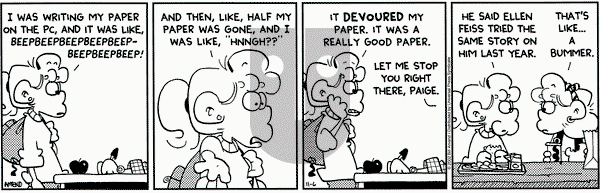 FoxTrot on Wednesday November 6, 2002 Comic Strip