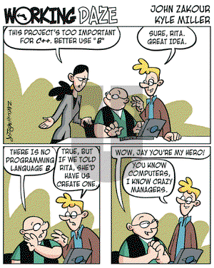 Working Daze on Wednesday September 21, 2005 Comic Strip