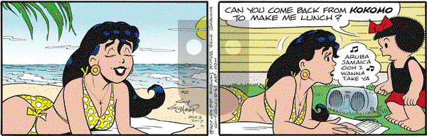 Nancy on Monday July 3, 2017 Comic Strip