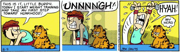 Garfield on Tuesday August 9, 1988 Comic Strip