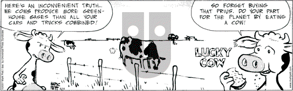 Lucky Cow on Saturday August 18, 2007 Comic Strip