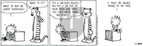 Calvin and Hobbes on Friday March 3, 1995 Comic Strip