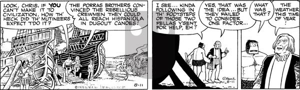 Alley Oop on Wednesday August 11, 1976 Comic Strip