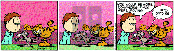 Garfield on Thursday November 7, 1991 Comic Strip