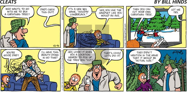 Cleats on Sunday December 16, 2007 Comic Strip