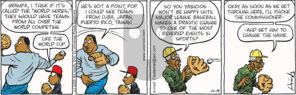 Cleats - Wednesday October 19, 2005 Comic Strip